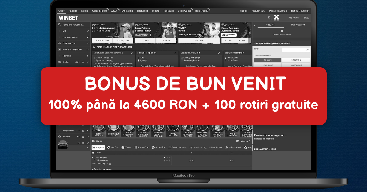 Winbet Casino welcome bonus